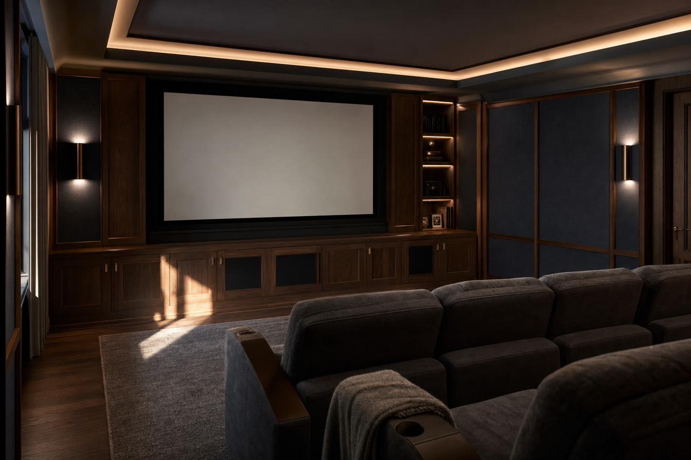 Home Theater / Tech Integration project by Shining Armor in Rhode Island