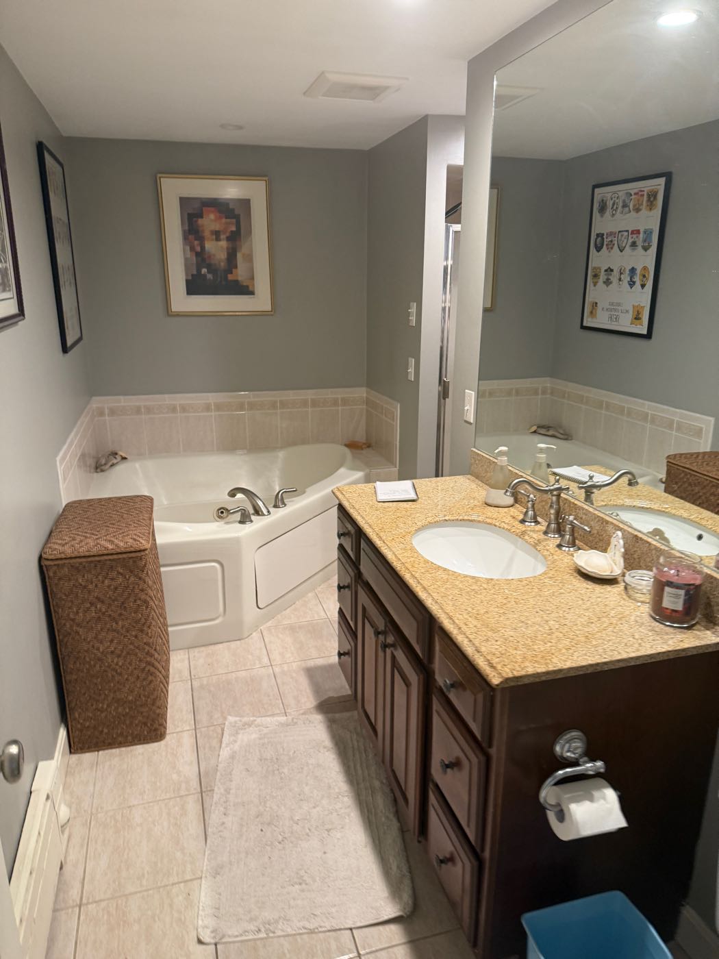 The bathroom before we started